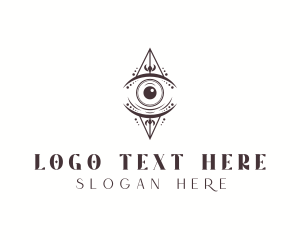 Yoga - Bohemian Eye Tarot logo design