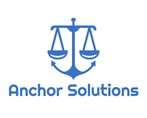 Anchor Law Scale logo design