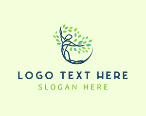 Meditation - Eco Tree Wellness logo design