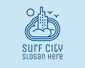 Blue Cloud City  logo design