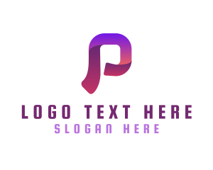 3d - Generic Modern Letter P logo design