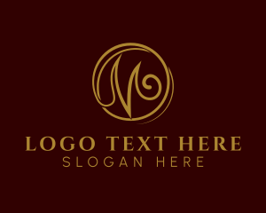 Elegant Jewelry Letter M logo design