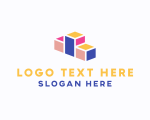 Gold Hexagon - Fun Building Blocks logo design