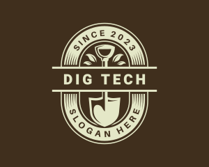 Dig - Farm Shovel Planting logo design