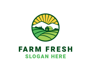 Farmer House  Barn logo design