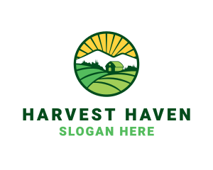 Farmer House  Barn logo design