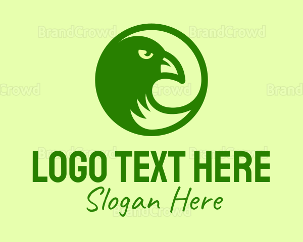 Green Eagle  Circle Logo