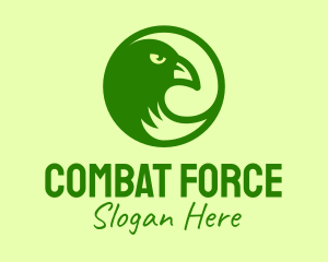 Green Eagle  Circle Logo