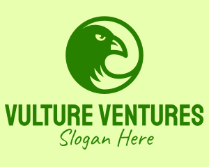 Vulture - Green Eagle  Circle logo design