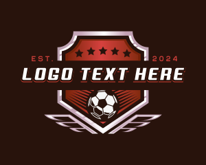 Wings - Soccer League Football logo design