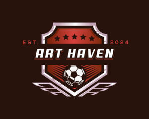 Soccer League Football logo design