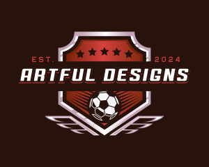 Soccer League Football logo design