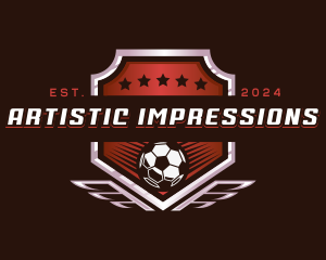 Soccer League Football logo design