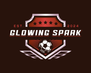 Soccer League Football logo design