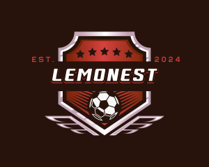 Athletics - Soccer League Football logo design