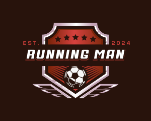 Kicker - Soccer League Football logo design