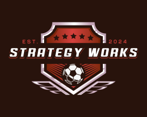 Soccer League Football logo design