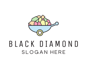 Coal - Colorful Stone Wheelbarrow logo design