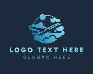 Airplane Airline Transport logo design