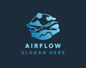 Airplane Airline Transport logo design