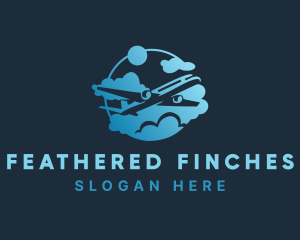 Airplane Airline Transport logo design