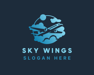 Airplane - Airplane Airline Transport logo design