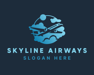 Airliner - Airplane Airline Transport logo design
