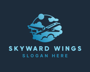 Aeroplane - Airplane Airline Transport logo design