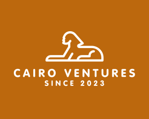 Cairo - Egypt Sphinx Artifact logo design