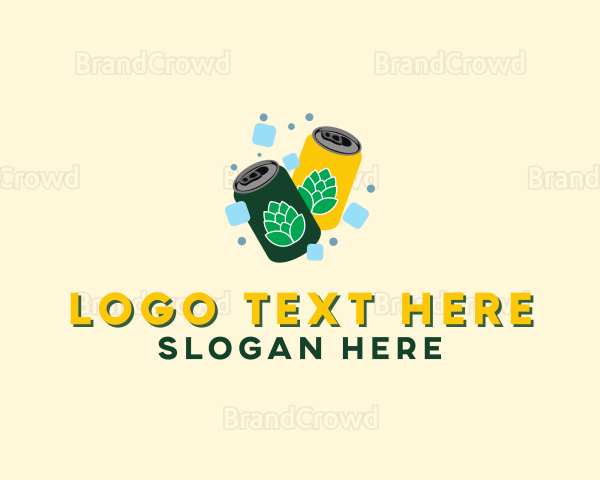 Beer Can Beverage Logo