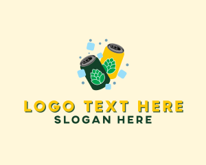Lager - Beer Can Beverage logo design
