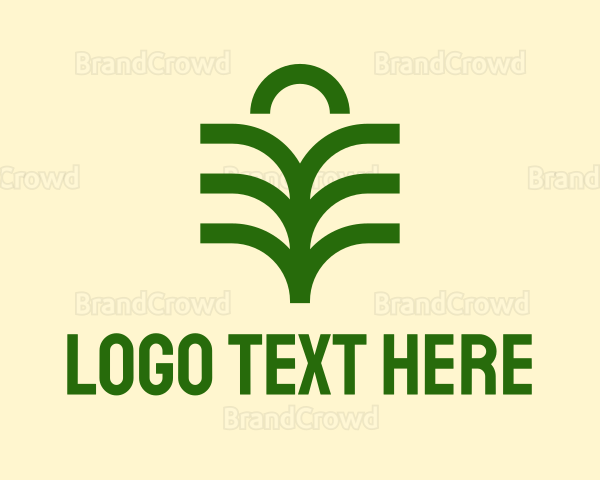 Nature Palm Leaf Logo