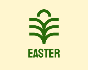 Nature Palm Leaf  Logo