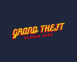 Stroke - Retro Funky Brand logo design