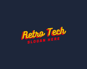 Retro Funky Brand logo design