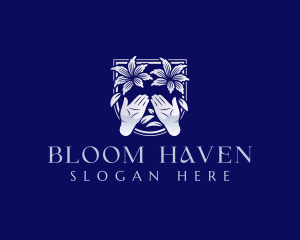 Bloom Beauty Hand logo design