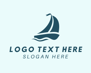 Sailboat - Sea Yacht Sailing logo design