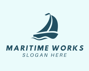 Sea Yacht Sailing logo design