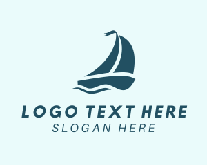 Steamboat - Sea Yacht Sailing logo design
