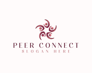 Peer - Human Star People logo design