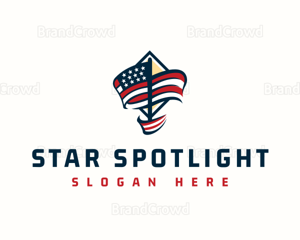 American Patriotic Flag Logo