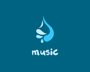 Fluid - Abstract Liquid Water logo design