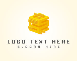 Bitcoin - Digital Cube Technology logo design