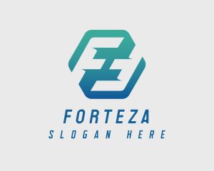 Generic Forwarding Hexagon Letter F logo design