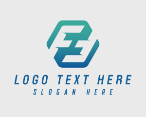Double - Generic Forwarding Hexagon Letter F logo design