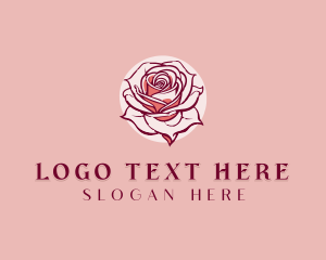 Elegant - Beauty Rose Flower logo design