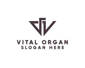 Professional Firm Letter V logo design