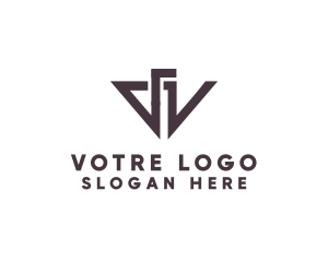 Professional Firm Letter V logo design