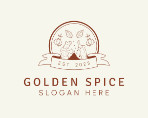 Spices Condiments Vegetarian logo design