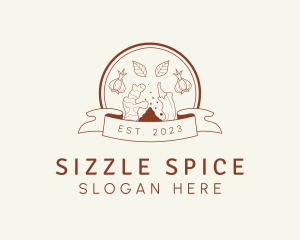 Spices Condiments Vegetarian logo design